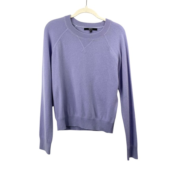 Quince 100% super soft cashmere crew neck sweater Size M lavender purple - Picture 2 of 7